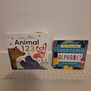 Bundle - 2 X Board Books - Children ABC & Number Learning